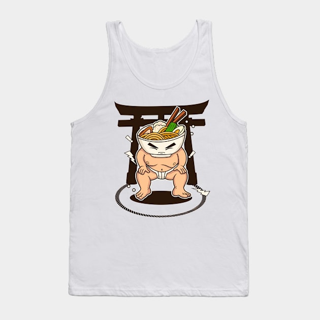 RAMEN SUMO Tank Top by beanbeardy